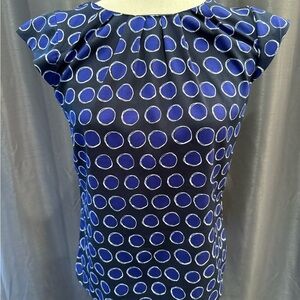 Banana Republic Blue Polka Dot Blouse